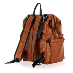 Hannah & Sophia Soho Large Traverse Baby Diaper Bag Backpack In Cognac, Water Resistant Changing Pad & Mini Mom Tote Included, Brown -Baby Care Deals Store GUEST 68b07ae0 3f94 4f76 84f2 fe885391362c