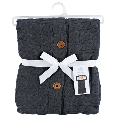 Hudson Baby Infant Boy Faux Shearling Knitted Baby Lounge Stroller Wrap Sack, Charcoal, One Size 1 Hudson Baby Infant Boy Faux Shearling Knitted Baby Lounge Stroller Wrap Sack, Charcoal, One Size