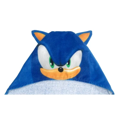 Sonic The Hedgehog Hooded Bath Towel 1 Sonic The Hedgehog Hooded Bath Towel