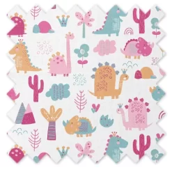 Bacati - Little Dino Girls Fucshia/Aqua Muslin Quilted Changing Pad Cover -Baby Care Deals Store GUEST 72380aba 3014 4d6f 91e4 527356cdc40b