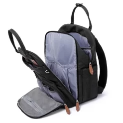 Dikaslon Diaper Bag Backpack With Portable Changing Pad, Pacifier Case And Stroller Straps