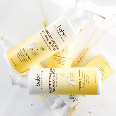 Babo Botanicals Moisturizing 2-in-1 Oatmilk & Calendula Baby Shampoo & Wash - 16 Fl Oz 5 Babo Botanicals Moisturizing 2-in-1 Oatmilk & Calendula Baby Shampoo & Wash - 16 Fl Oz - Image 5
