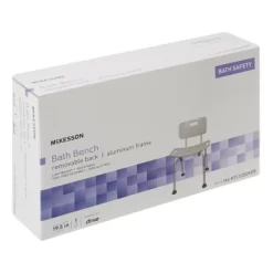 McKesson Bath Bench With Removable Back Shower Chair, 1 Count -Baby Care Deals Store GUEST 7806544f 475d 4abc b0ff f4f52b702c55