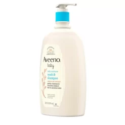 Aveeno Baby Gentle Wash & Shampoo With Natural Oat Extract For Sensitive Hair & Skin - Lightly Scented - 33 Fl Oz -Baby Care Deals Store GUEST 7874f436 283c 43ee 823e 512e96b9e7c5