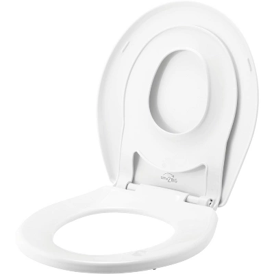 Mayfair By Bemis Little2Big Never Loosens Round Plastic Children's Potty Training Toilet Seat With Slow Close Hinge - White 2 Mayfair By Bemis Little2Big Never Loosens Round Plastic Children's Potty Training Toilet Seat With Slow Close Hinge - White - Image 2