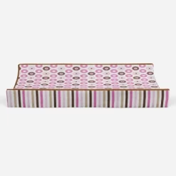 Bacati - Mod Dots/Stripes Pink/choco Dots Changing Pad Cover -Baby Care Deals Store GUEST 798ce21b a71f 4bb6 ba83 476a0ca11ad7