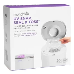 Munchkin UV Snap, Seal & Toss Diaper Pail Refill Bags - 20pk -Baby Care Deals Store GUEST 7ea26b08 72b1 4bd3 9506 587a1517ca34