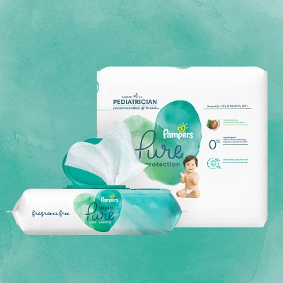 Pampers® Pampers Aqua Pure Sensitive Baby Wipes (Select Count) 6 Pampers® Pampers Aqua Pure Sensitive Baby Wipes (Select Count) - Image 6