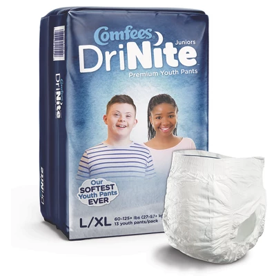 Comfees DriNite Juniors Youth Absorbent Underwear Large / X-Large 3 Comfees DriNite Juniors Youth Absorbent Underwear Large / X-Large - Image 3