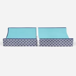 Bacati - Liam Solid Aqua/Navy Quilted Changing Pad Cover -Baby Care Deals Store GUEST 8008052d 07d8 4349 b20c 790854efb22c