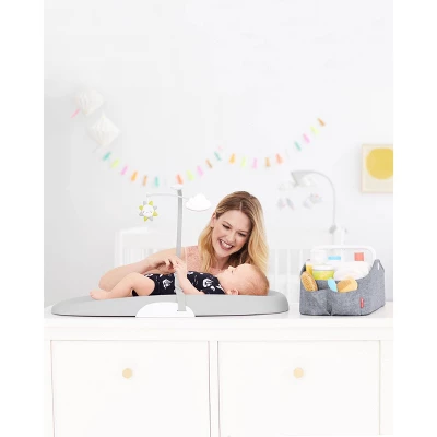 Skip Hop Wipe Clean Changing Pad - Light Gray 4 Skip Hop Wipe Clean Changing Pad - Light Gray - Image 4