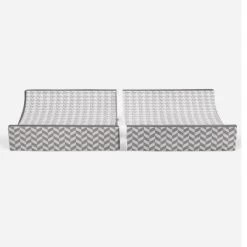 Bacati - Houndstooth Quilted Muslin Changing Pad Cover Gray -Baby Care Deals Store GUEST 85649d6f 4467 4ed6 a61f ada51a81a46b