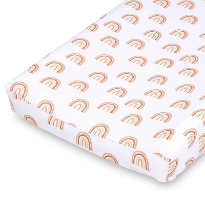 The Peanutshell Boho Rainbow Changing Pad Covers For Girls Or Boys, Unisex, 3-Pack 4 The Peanutshell Boho Rainbow Changing Pad Covers For Girls Or Boys, Unisex, 3-Pack - Image 4