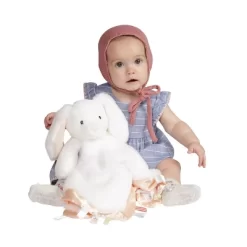 Manhattan Toy Fairytale Snuggle Bunny Blankie Ultra-soft Soothing Baby Lovey, 19" X 19"