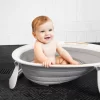 Boon Naked 2-Position Collapsible Baby Bathtub For Infants And Toddlers - Gray