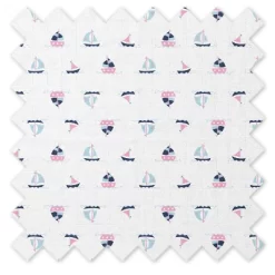 Bacati - Little Sailor Girls Boats/Whales Muslin 2 Pc Security Blankets -Baby Care Deals Store GUEST 8c611314 7787 4982 9a03 03d43af3d136