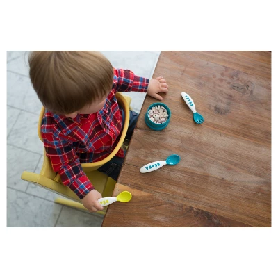Beaba Baby 2nd Stage Ergonomic Baby Cutlery, Set Of 10 (6 Spoons + 4 Forks) 4 Beaba Baby 2nd Stage Ergonomic Baby Cutlery, Set Of 10 (6 Spoons + 4 Forks) - Image 4