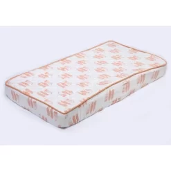 Bacati - Olivia Coral Feathers Quilted Muslin Changing Pad Cover -Baby Care Deals Store GUEST 91f2fb9b ebfa 4ba7 9a49 e87b5db45afa