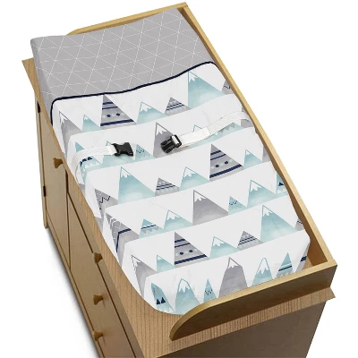 Sweet Jojo Designs Changing Pad Cover - Mountain - Gray 2 Sweet Jojo Designs Changing Pad Cover - Mountain - Gray - Image 2