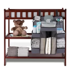 LA Baby Diaper Caddy And Nursery Organizer For Baby's Essentials - Gray -Baby Care Deals Store GUEST 96edecf4 ff75 4d23 a189 383067fd9767