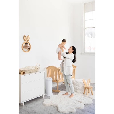 Ubbi® Ubbi Steel Diaper Pail - White 3 Ubbi® Ubbi Steel Diaper Pail - White - Image 3