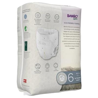 Bambo Nature Dream Toddler Toddler Training Pants Size 6 Over 40 Lbs. 1000016931, 57 Ct 1 Bambo Nature Dream Toddler Toddler Training Pants Size 6 Over 40 Lbs. 1000016931, 57 Ct