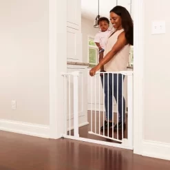 Toddleroo By North States Bright Choice Auto-Close Baby Gate - White - 29.75"-40.5" Wide -Baby Care Deals Store GUEST 9a075c94 28ce 4569 9165 4a37aba6f7c7