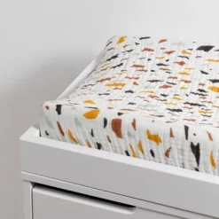 Babyletto Terrazzo Quilted Muslin Changing Pad Cover