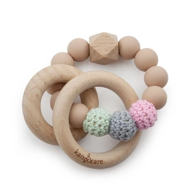 Kanga Care Silicone & Wood Crocheted Teething Ring 7 Kanga Care Silicone & Wood Crocheted Teething Ring - Image 7