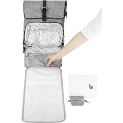 Babymoov Sancy Diaper Bag Backpack, Unisex Back Pack With Heavy Duty Roll-Top Closure, Large Insulated Compartment, Changing Pad & Accessories 9 Babymoov Sancy Diaper Bag Backpack, Unisex Back Pack With Heavy Duty Roll-Top Closure, Large Insulated Compartment, Changing Pad & Accessories -Baby Care Deals Store GUEST 9c990ea3 4916 4530 88bf 572251dff3b3