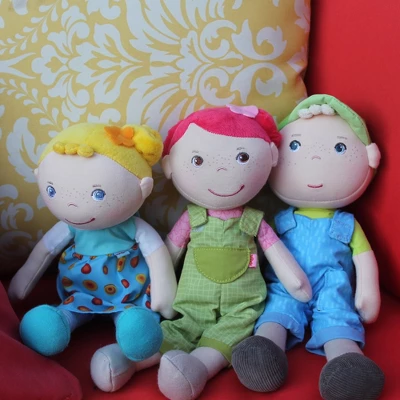 HABA Snug Up Til - 10" Soft Boy Doll With Blond Hair 3 HABA Snug Up Til - 10" Soft Boy Doll With Blond Hair - Image 3