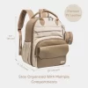 KeaBabies Diaper Bag Backpack Comes With Portable Changing Pad, Baby Bag For Mom, Baby Travel Essential (Latte)