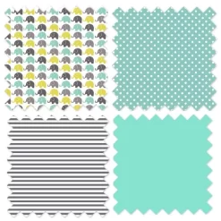 Bacati - Elephants Mint/Yellow/Gray Elephants Changing Pad Cover -Baby Care Deals Store GUEST a1413f99 cc9b 4c52 9f2e b40341e353b2