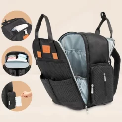 KeaBabies Bree Diaper Bag Backpack, Waterproof Baby Diaper Bags With Changing Pad, Girl, Boy, 2 Kids Travel Essentials (Charcoal) -Baby Care Deals Store GUEST a4a29955 9496 430c b45b f1fc1758844d