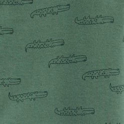 Carter's Just One You®️ Baby Boys' 4pc Alligator Print Layette Set Green/Blue