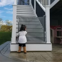 Perma Child Safety Outdoor Retractable Baby Gate 41" Extra Tall, Extends To 71" Wide, Gray -Baby Care Deals Store GUEST a9150029 bb62 4f80 8de0 09815b607f6c