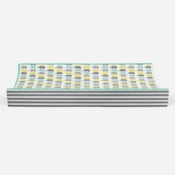 Bacati - Elephants Mint/Yellow/Gray Elephants Changing Pad Cover -Baby Care Deals Store GUEST a9370ff1 2914 464c 99fc 1bcc3ff9901c