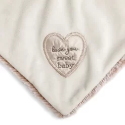 DEMDACO Teddy Rattle Blankie - Neutral