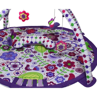 Bacati - Baby Activity Gyms & Playmats (Botanical Purple/Multi) 2 Bacati - Baby Activity Gyms & Playmats (Botanical Purple/Multi) - Image 2
