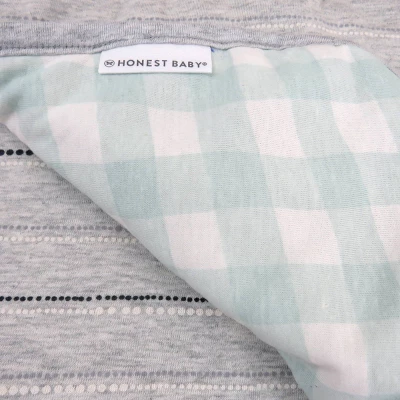 Honest Baby Organic Cotton LightWeight Knit Quilt - Dotted Stripe/Painted Buffalo 3 Honest Baby Organic Cotton LightWeight Knit Quilt - Dotted Stripe/Painted Buffalo - Image 3