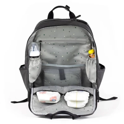 TWELVElittle Unisex Courage Diaper Bag - Charcoal 1 TWELVElittle Unisex Courage Diaper Bag - Charcoal