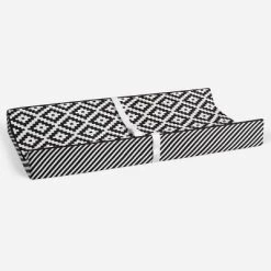 Bacati - Love Black/White Warp Stripes Changing Pad Cover -Baby Care Deals Store GUEST b622cdd9 399a 4c7f 962a b98b65c4574e