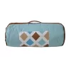 Bacati - Mod Dia/Stripes Aqua Teal Beige Brown Toddler Nap Mat