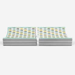 Bacati - Elephants Mint/Yellow/Gray Elephants Changing Pad Cover -Baby Care Deals Store GUEST bd5b148a e85b 4ce1 b9e0 fbc41424b58e