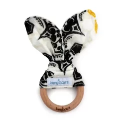 Kanga Care Baby Muslin Crinkle Bunny Ear Wood Teething Ring -Baby Care Deals Store GUEST bea22c35 5610 449b 88db 2900eafb6f1f