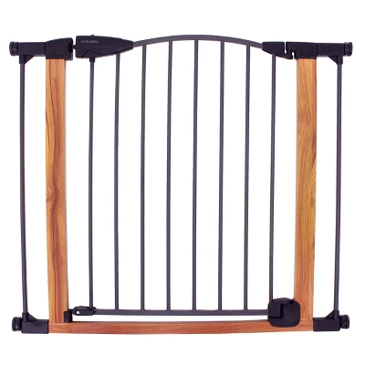 Toddleroo By North States Deco Woodcraft Steel Gate With Auto-Close 1 Toddleroo By North States Deco Woodcraft Steel Gate With Auto-Close