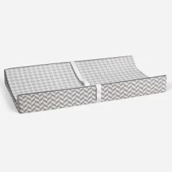 Bacati - Houndstooth Quilted Muslin Changing Pad Cover Gray -Baby Care Deals Store GUEST c836b2b3 995f 4492 a646 7a4241a9bbf0