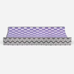 Bacati - Ikat Zigzag Lilac Dots Muslin Changing Pad Cover -Baby Care Deals Store GUEST c9de0968 4871 42d9 bc7b 0e36097224b4