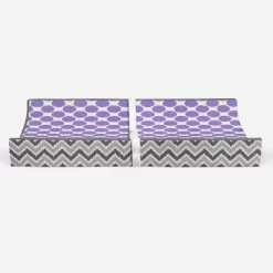 Bacati - Ikat Zigzag Lilac Dots Muslin Changing Pad Cover -Baby Care Deals Store GUEST ca4fc34f 0155 4819 9215 b5606f2a0761