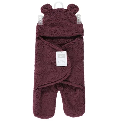 Hudson Baby Unisex Animal Faux Shearling Baby Outdoor Stroller Sack Wrap, Burgundy, One Size 1 Hudson Baby Unisex Animal Faux Shearling Baby Outdoor Stroller Sack Wrap, Burgundy, One Size